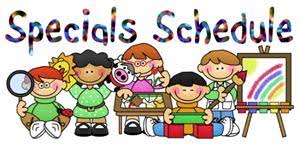 Specials Schedule